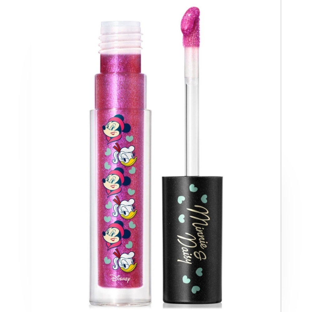 💥NIB MAC Limited Edition DISNEY Minnie & Daisy Lipgloss "Pink Polka Dots"